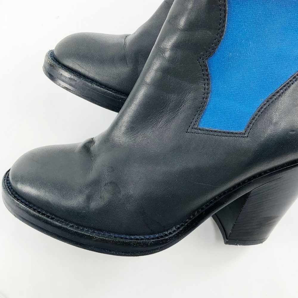 Acne Studios Star Blue Booties Ankle Boots Jodphur - Picture 6 of 8